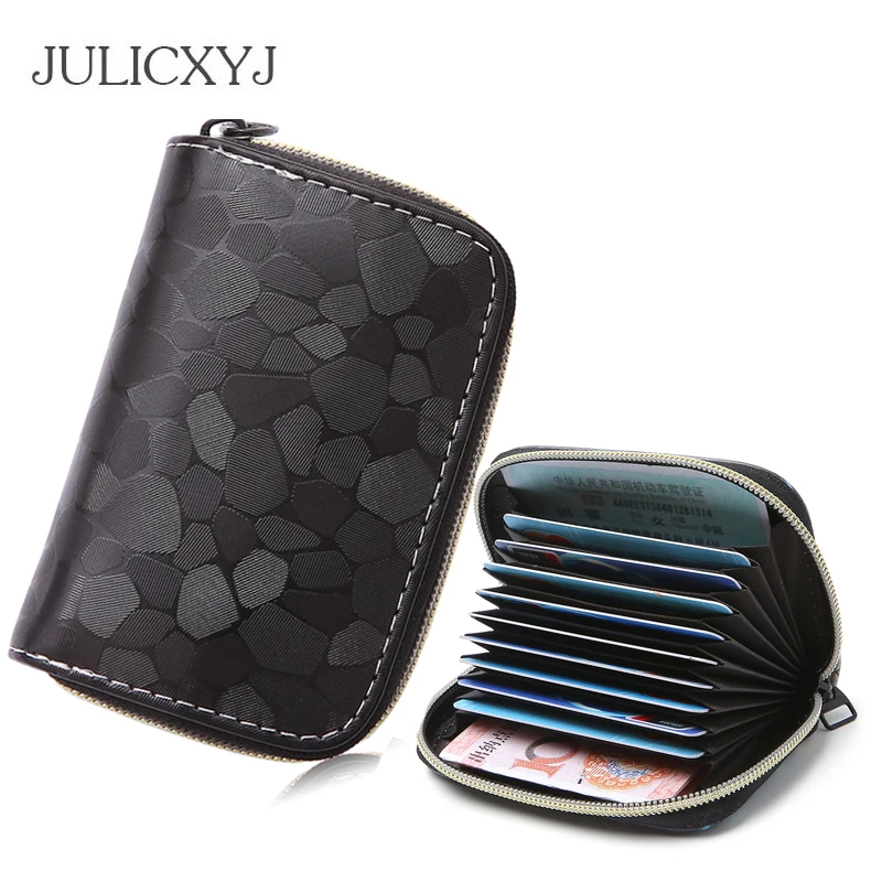 

JULICXYJ Fashion Card Holder Case Business Bank Men Women ID Credit Passport Cover Driver License Card Bag Cash Wallet 2019
