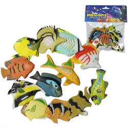 Rowsfire 12 шт./лот DIY Наука учеба Тропические рыбы модель комплект Развивающие игрушки для детей, изучающих биологии с высокое качество