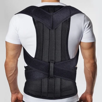

Adjustable Back Posture Corrector Shoulder Back Support Belt Back Corrective Posture Correction Spine Braces Supports Corset Men
