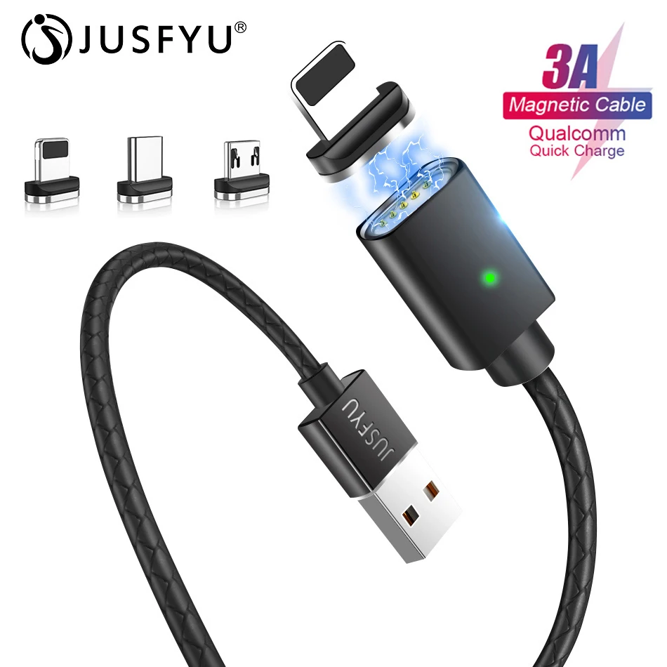 

Magnetic Micro USB Cable For iPhone X XS XR Samsung Type-c Charging Charge Magnet Charger Adapter USB Type C Mobile Phone Cables