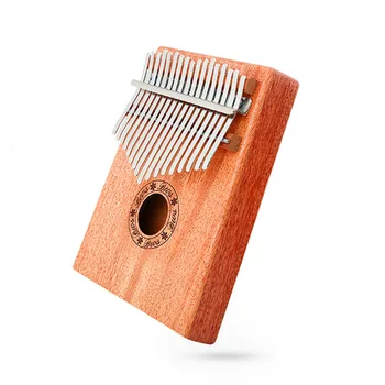 

African/gecko kalimba case/mbira/instrument /thumb piano/17 keys finger/thumb piano kalimba musical instrument Pocket Size