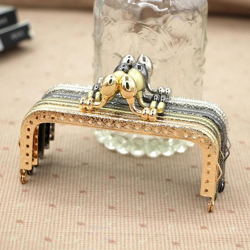 Buy 10.5cm Sewing Holes Bag Handle Hanger Metal Bag Frame Fashion Purse Frame