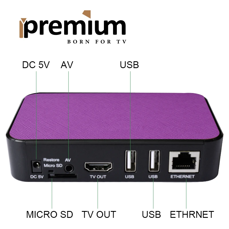 10 шт./лот Amlogic S805 H.265 фиолетовый цвет Ipremium онлайн + Smart Android Tv box|amlogic s805|android tv boxsmart