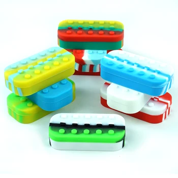 

1pcs silicone container 34ML 6+1 Non-stick Silicone Container high quality hex silicone container for wax oil