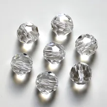 Стребелль AAA 50 шт прозрачный цвет граненый стеклянный кристалл большой круглый свободный бисер 12 мм для DIY изготовления ювелирных изделий браслет ожерелье