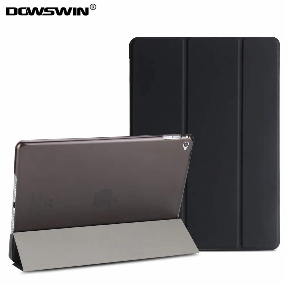 Dowswin для iPad мини 4 Чехол, из искусственной кожи Смарт проснуться сна с матовой прозрачный PC задняя крышка Подставка для A1538/a1550