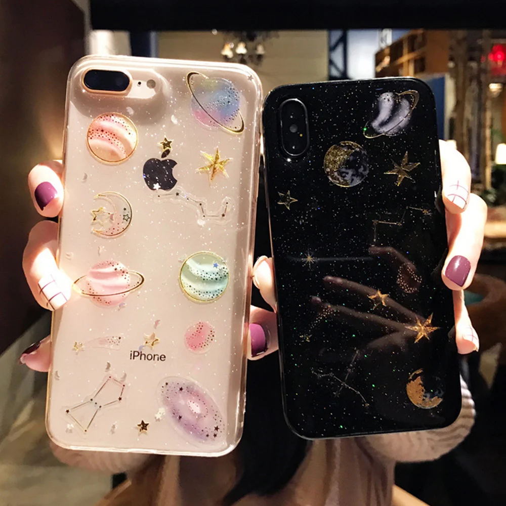 

for Huawei P10 P8 P9 Lite Case P20 Lite Pro Cover Light Starry Sky for Huawei Mate 10 Lite Case Honor 10 9 8 Nova 2 Y6 Covers