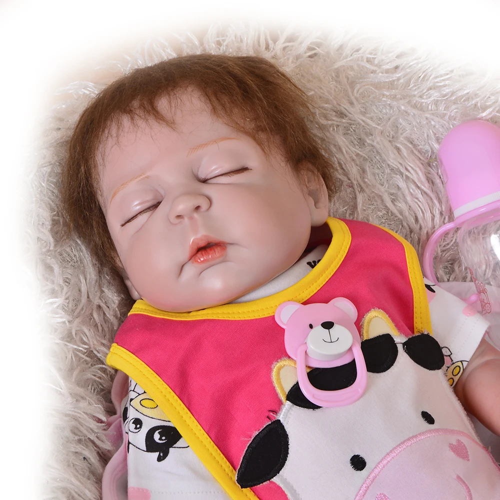 

NPKCOLLECTION Truly Real Lifelike Reborn Baby Doll 23 Inch Full Silicone Vinyl Newborn Brinquedo do Bebe Kids Birthday Gift