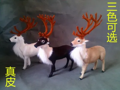 

simulation cute sika deer 20x27cm model polyethylene&furs deer model home decoration props ,model gift d366