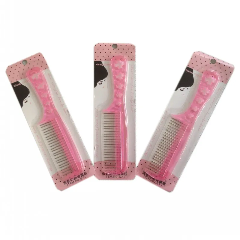 

3 Pcs New Anti-static 22 Small Steel Tooth Brush Comb Special Hair Wig Hairpiece Care Professional Nicety Combs