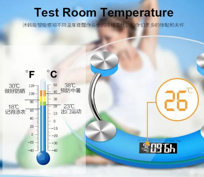 Новое поступление 180 кг диаметр 28 см дома ванная комната здоровья цифровые электронные стеклянные ЖК весы