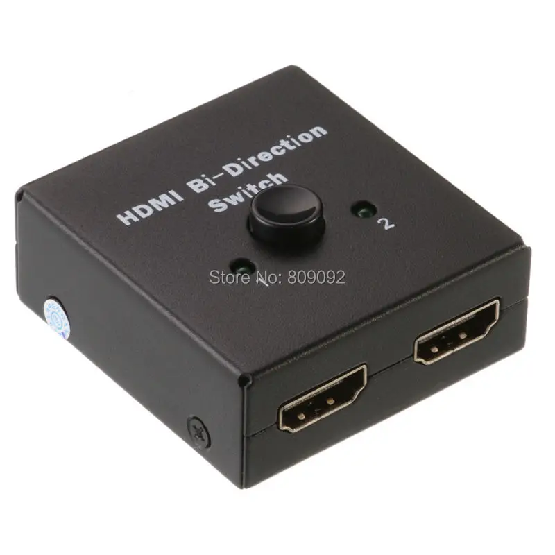 

New Mini 2-Port HDMI Bi-directional 2x1 Switch Switcher or 1x2 Splitter Selector support 3D 1.4V