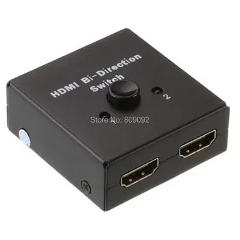 

New Mini 2-Port HDMI Bi-directional 2x1 Switch Switcher or 1x2 Splitter Selector support 3D 1.4V