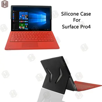 

Nice Flexible Non-Stick Surface pro 4 Case High quality Silicone cover case for Surface pro 4 Tablet PC 5 Color for Choice