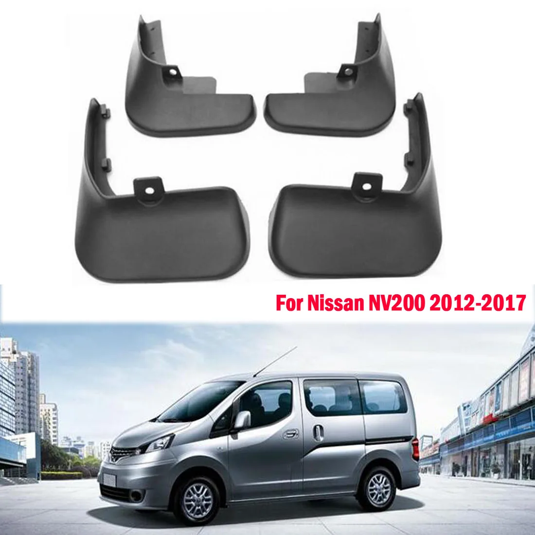 Dongzhen Брызговики Грязь Брызговики крыла, пригодный для Nissan NV200 2012-2016