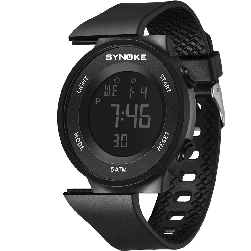 

Reloj 2019 Fashion Men LED Luminous Sports Digital Watch Plastic Trend Waterproof Watch Wristwatch Man Clock Relogio Masculino