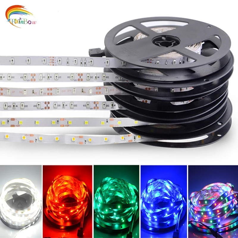 RGB белый теплый 5 м 300 светодиодов 2835 60led/M гибкая светодиодная гирлянда Красный