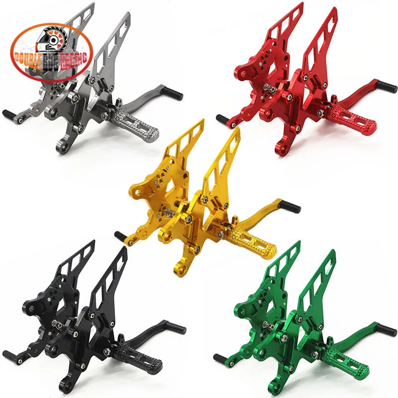 

Motorcycle Accessories Adjustable Rear Sets Rearset Footrest Foot Rests Pegs For Kawasaki Z900 2017 2018 2019 Z-900 Z 900 17-19'