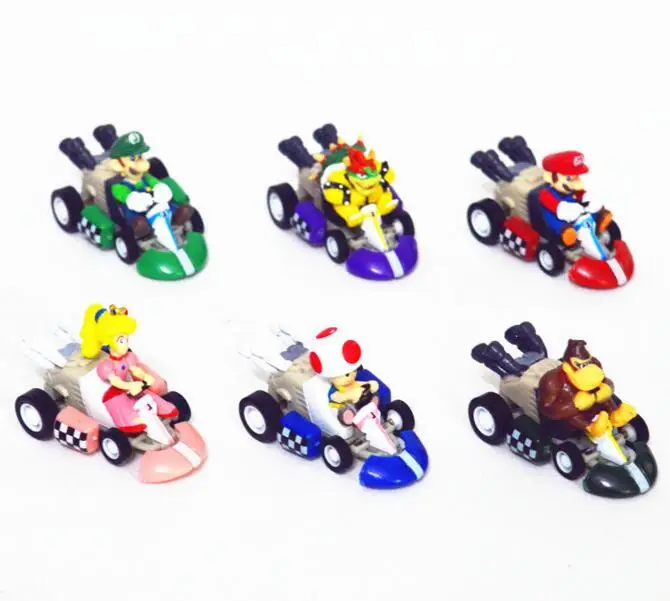 1pcs arrivel Super Mario Bros Figures Japan Anime Luigi Dinosaurs Donkey Kong Bowser Kart Pull Back Car Pvc Kids Hot Toys random 1pcs arrivel Super Mario Bros Figures Japan Anime Luigi Dinosaurs Donkey Kong Bowser Kart Pull Back Car Pvc Kids Hot Toys random
