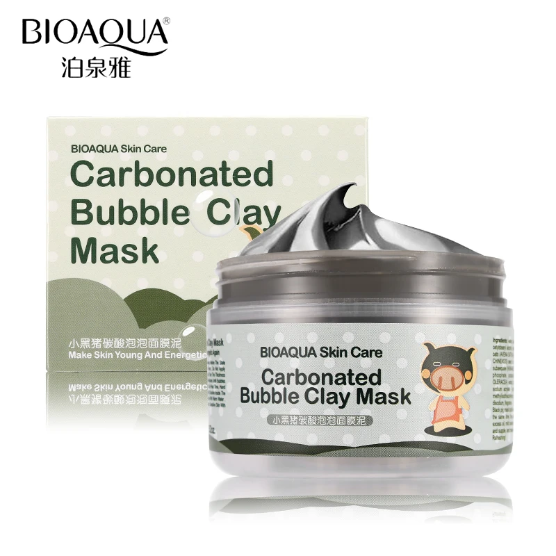Бренд BIOAQUA, уход за кожей, кислородные пузыри, карбонат, грязевая маска, лечение угрей, увлажняющие маски для лица, 100 г