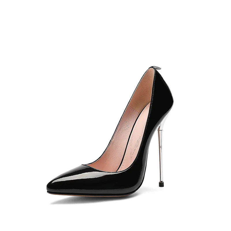 

Spring 2019 commuter style new shallow mouth pointed stiletto high-heeled professional shoes