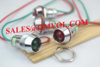 

16mm LED Indicator Light indicator lamp red/green DC12V with cable