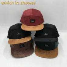 Вельвет, Кепка в стиле хип-хоп для мужчин и женщин Регулируемая пляжная соломенная шляпа с узкими полями Кепка для бейсбола твердая весна-осень мужской 5-панельная кепка пять панелей кости