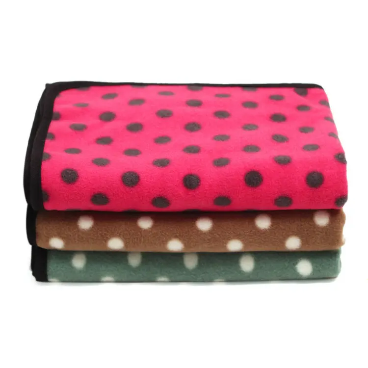 

3 Colors Winter Warm Cozy Soft Dot Quilt Pet Dog Puppy Cat Fleece Handcrafted Blanket Quilt