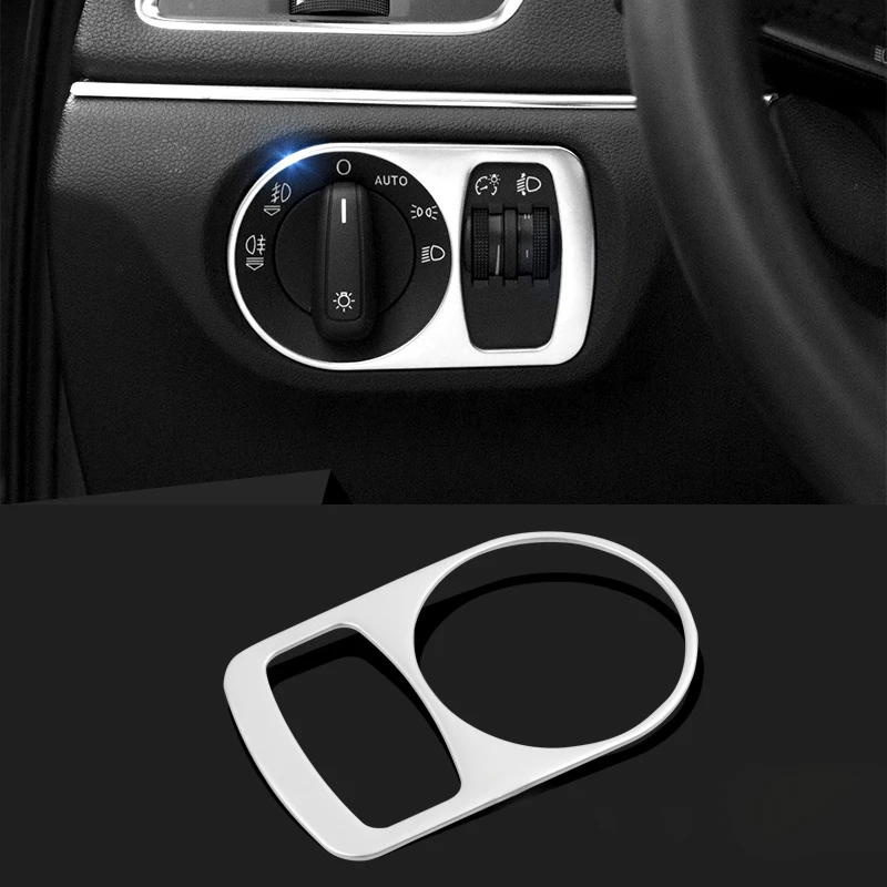 font b Car b font Styling Stainless Steel Headlight Switch Button Sequins Dedicated font b