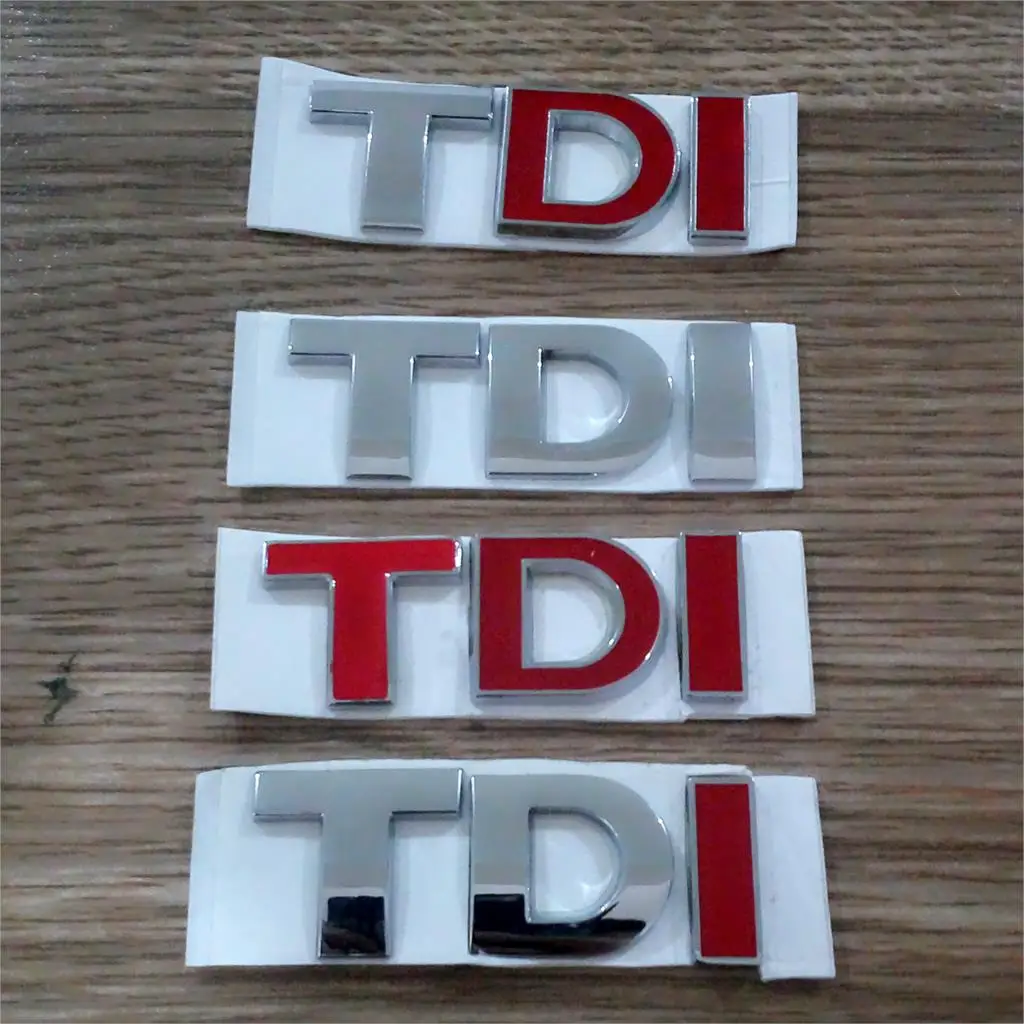 

CAR-STYLING TDI GTI Badge Emblem Decal Sticker Logo VW for VW Skoda Golf JETTA PASSAT MK4 MK5 MK6 Car styling car accessories