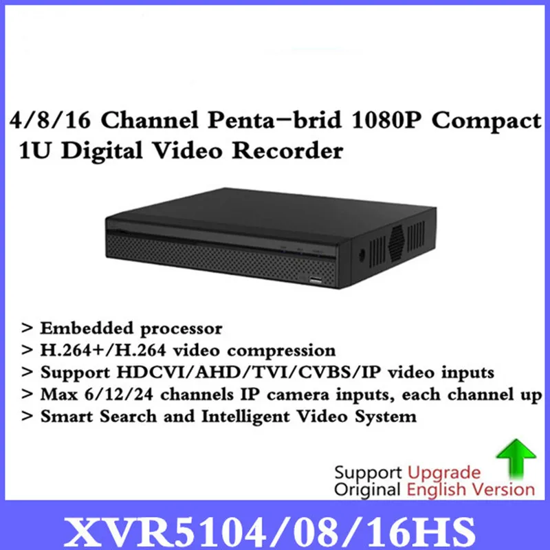 

DH XVR5104HS XVR5108HS XVR5116HS Replacement HDCVI Analog IP Video input1080P Tribrid DVR support 1HDD HCVR5104/08/16HS-S3
