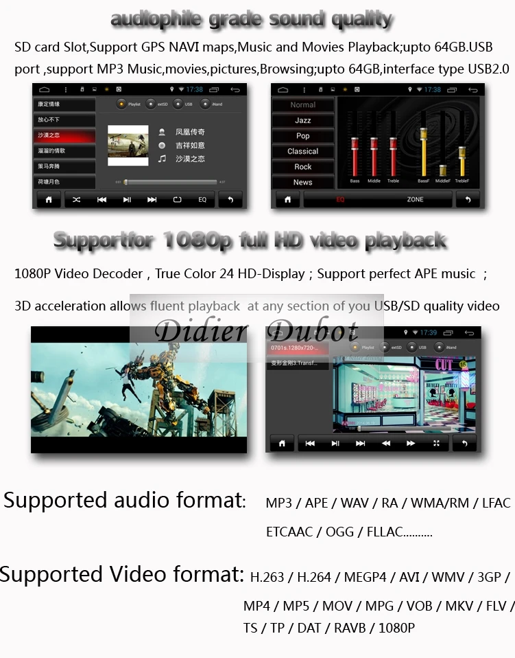 Top Quad Core 2 Din Android 6.0.1 Car Radio GPS Navigation 7" Car Stereo with Bluetooth/RDS/Radio/WIFI/Canbus/Mirrorlink 1