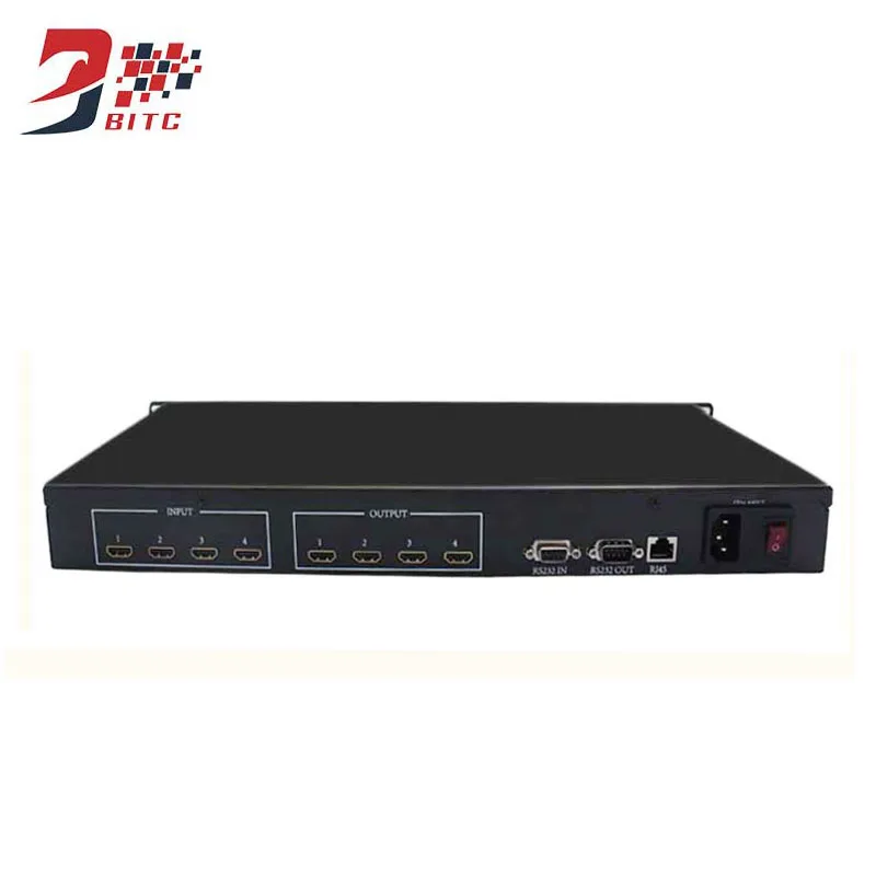SZBITC Professional HDMI Video Matrix 4x4 8x8 8x16 16x16 3D 4K2K HDMI Switcher Support RS232 In&Out With Remote Control