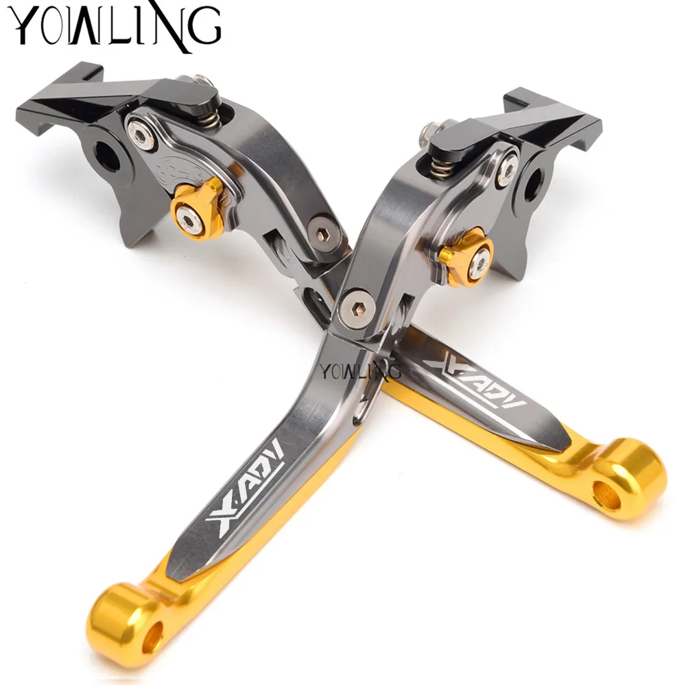 gray gray gold X-ADV) мотоциклетные тормоза аксессуары регулируемые Складные Выдвижные тормоза рычаг сцепления для Honda XADV 750 - Цвет: gray gray gold