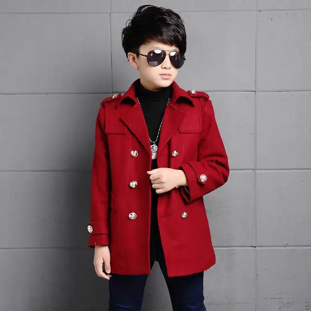 2019 sale real boy overcoat jacket gentleman style solid thick ...