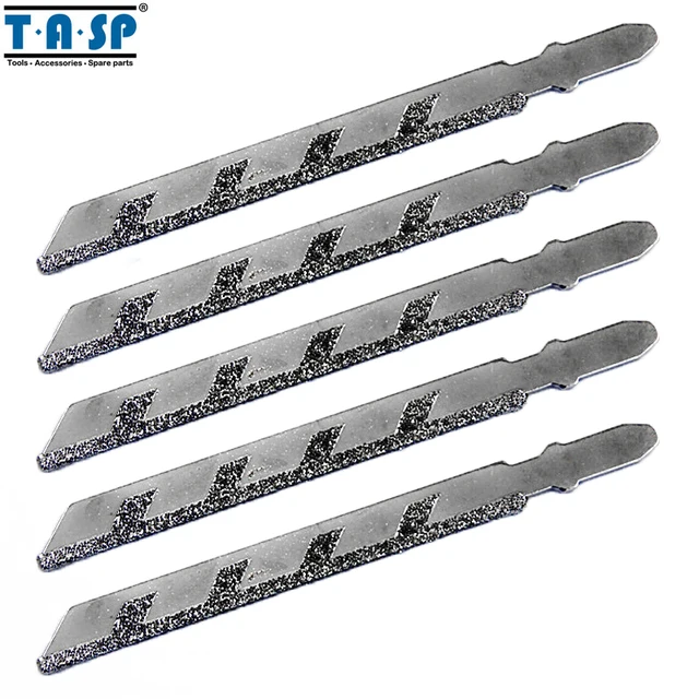 Buy TASP 5pcs 100mm 4" T Shank Diamond Coated Jig Saw