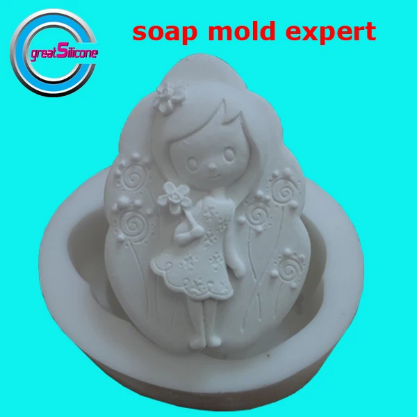 Pretty Girl Shape Soap Mold Silicone Soap Molds Cooking Tools Silicone