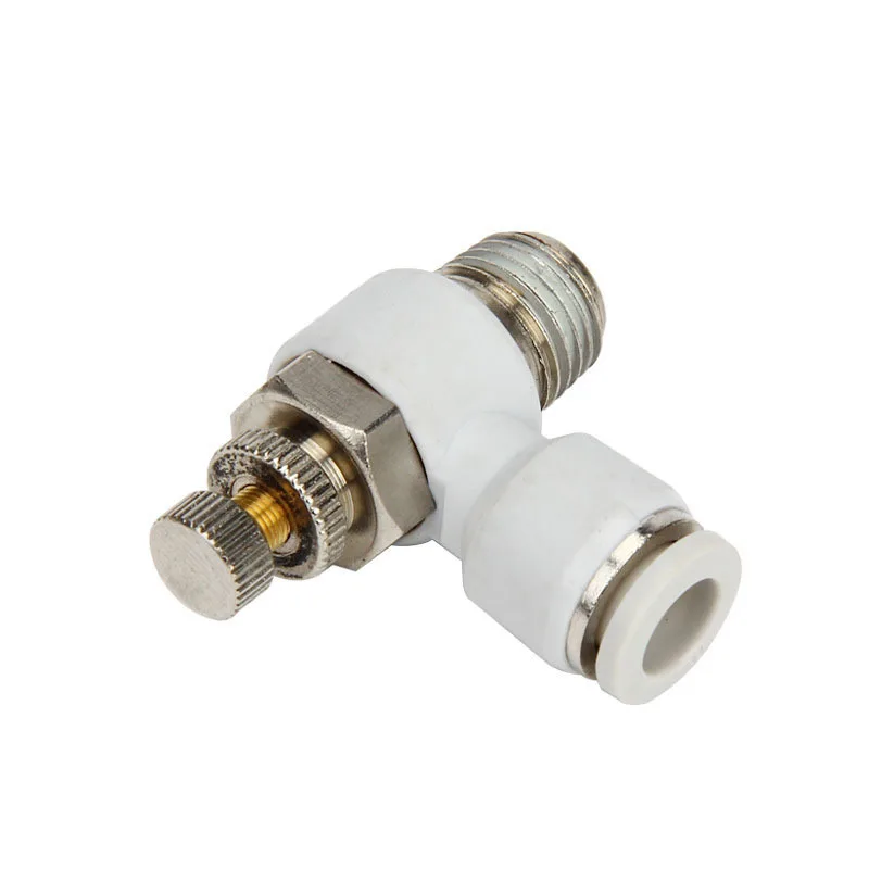 

Free shipping Manufacturers wholesale white SC L throttle throttle speed regulating valve fast quick plugging joint.