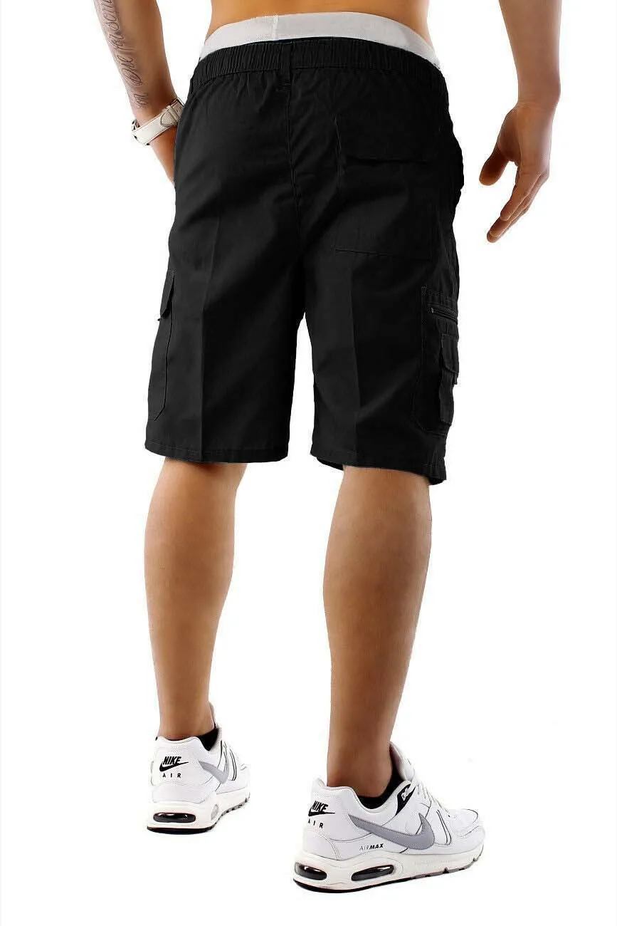 Мужские повседневные спортивные шорты в стиле хип-хоп тонкие мужские шорты с несколькими карманами