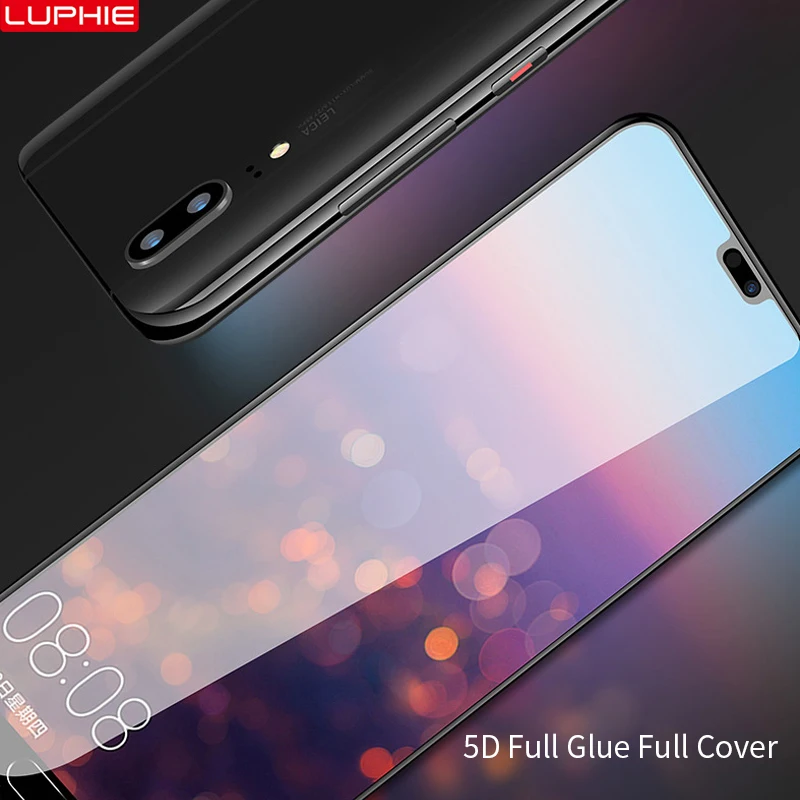 LUPHIE 5D полное клеевое покрытие из закаленного стекла для huawei P20 Pro P20 Lite Защитное стекло для экрана для huawei mate 10 Pro стеклянная пленка