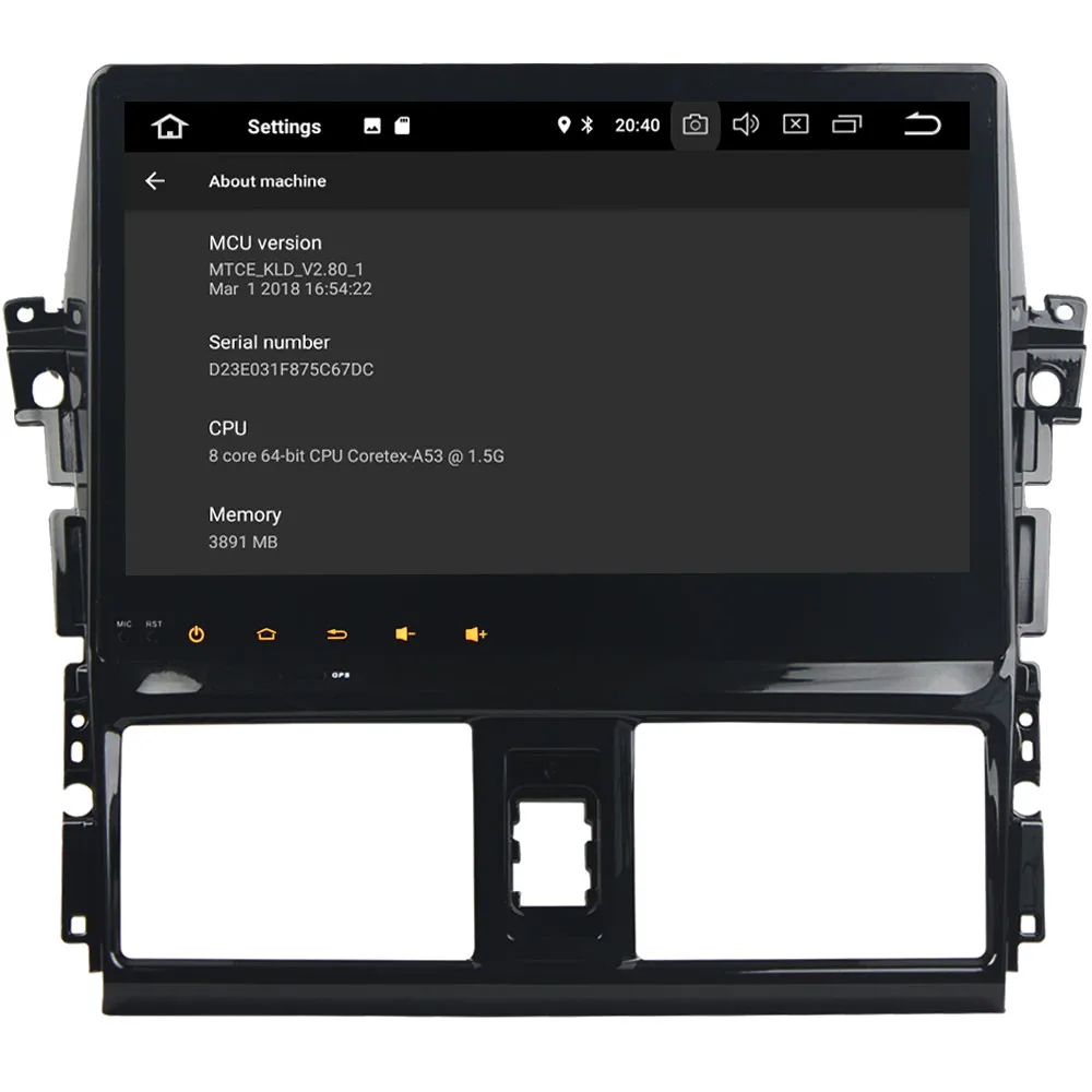 Best 10.1" IPS Octa Core 4G Android 8.1 4GB RAM 64GB ROM Car DVD Player Autoradio Stereo GPS Glonass For Toyota Yaris Vios 2013-2016 5