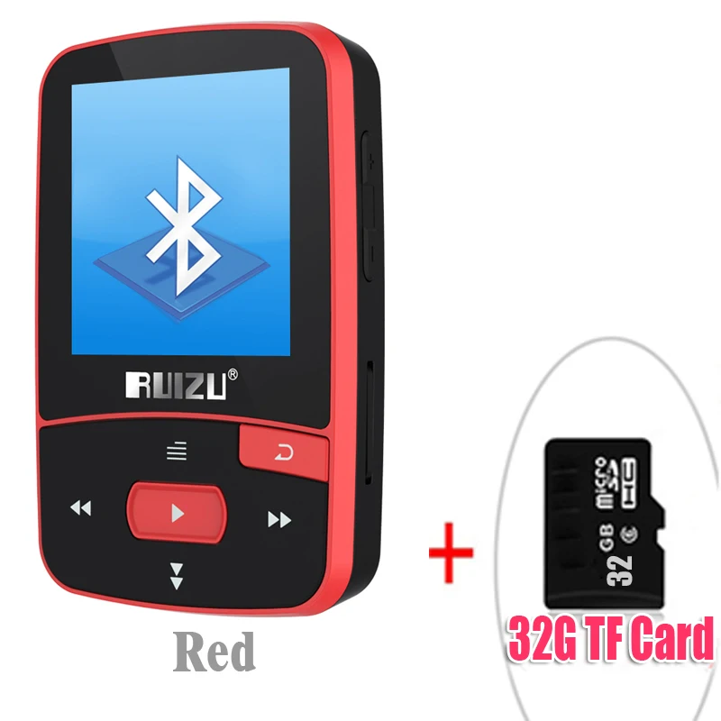 Спортивный MP3-плеер ruidu X50, Bluetooth, 8 ГБ, мини-клип с поддержкой экрана, FM, запись, электронная книга, часы, шагомер - Цвет: Цвет: желтый