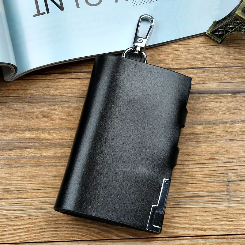 Men Genuine Leather Key Wallet , Large Capacity , Car Key Holder Case