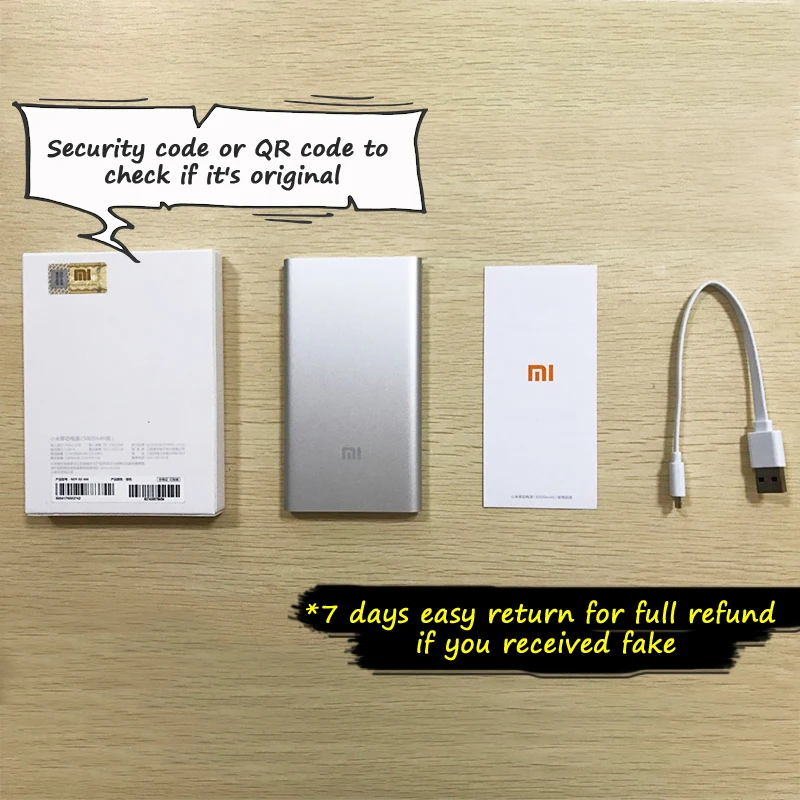 Xiaomi Power Bank 5000 мАч 2|xiomi powerbank|portable chargerxiaomi power bank |