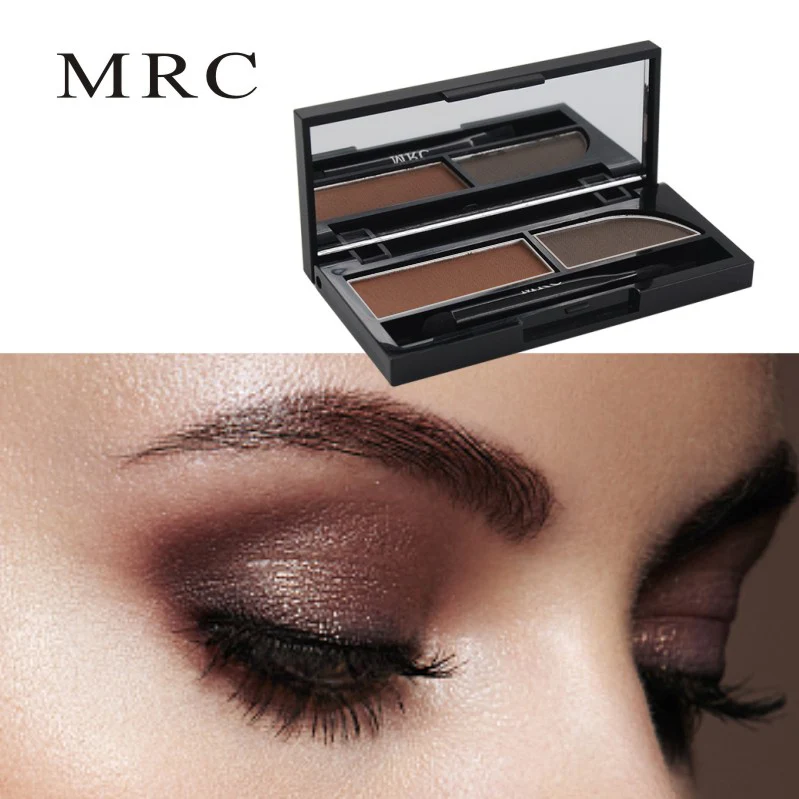 MRC Eyebrow Powder 2 Colors Eye brow Powder Palette Waterproof and Smudge Proof with Makeup Brush Tool (21)