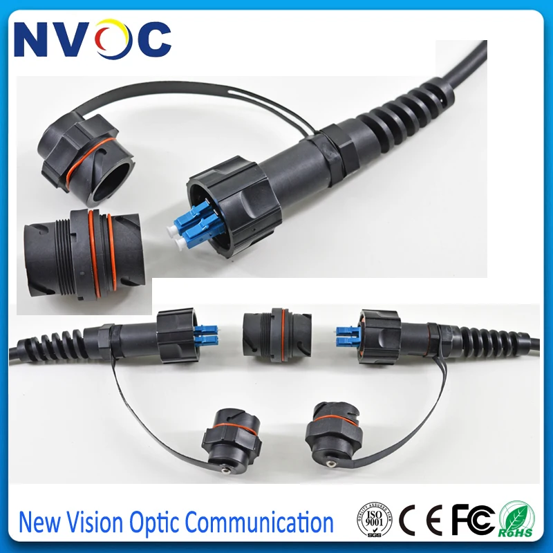 10 шт./лот наружный IP65/IP67 ODVA MPO SX волоконный адаптер С Пылезащитным колпачком