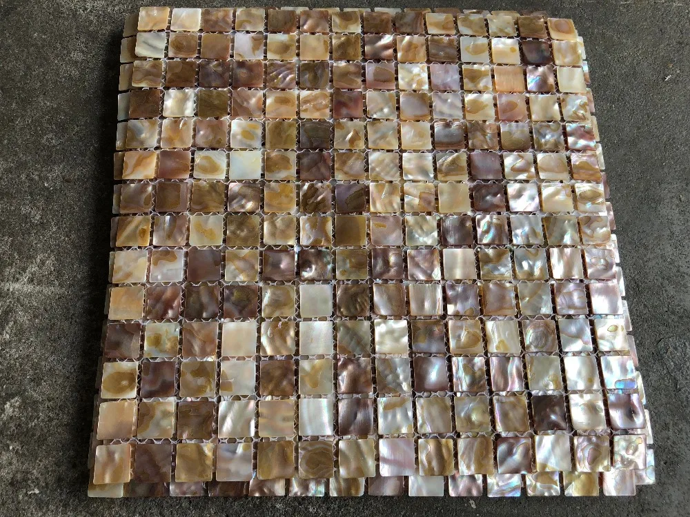 

20mm 11PCS Natural Colorful Mother of Pearl Shell Mosaic Kitchen Backsplash Bathroom Background Shower Decorative Floor Tile