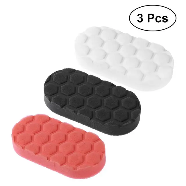 VORCOOL 3pcs Waxing Polish Foam Sponge Applicator Pads for Cars Vehicle Glass
