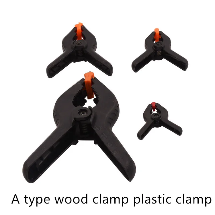 

Woodworking Clamp 2 3 3.5 4 6 9 inch Plastic Nylon Spring Clamp A Type Wood Clamp For Paper Photo Backdrop Background