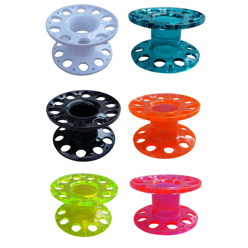 Durable Lightweight Plastic Scuba Diving Finger Reel Cave Dive Tech Guide Line Spool Diver Gear Snorkeling Accessories Equipment